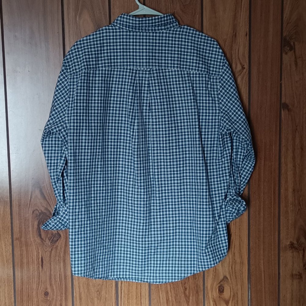 Men's Blue Button Down Size Large - Picture 2 of 4